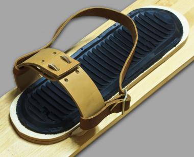 Комплект креплений кожа (амортизатор, носковый и пяточный ремень) М20002