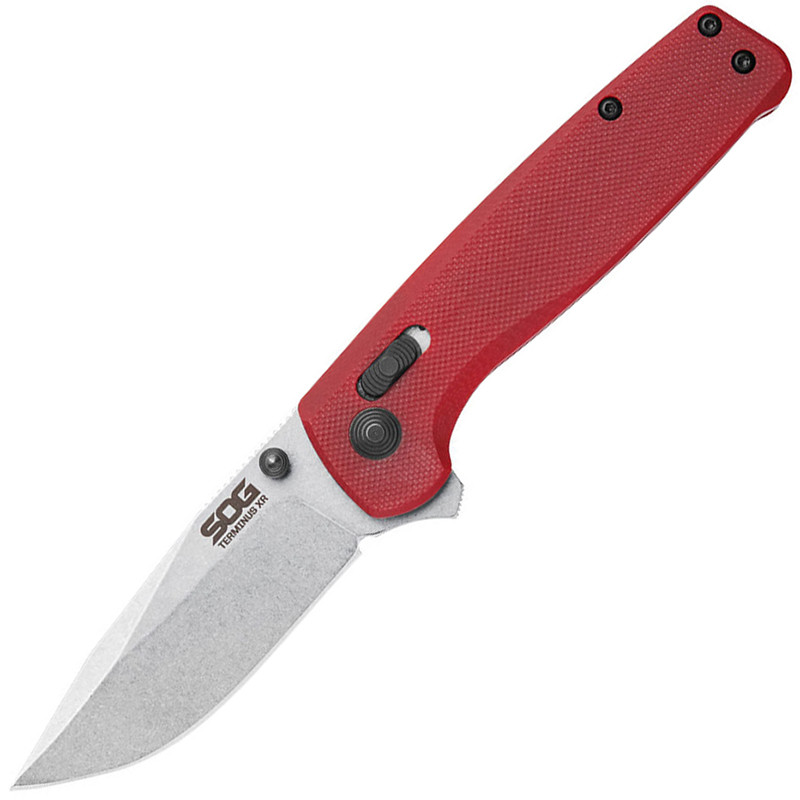 Нож складной Terminus XR (сталь D2, рук. красн. G10)