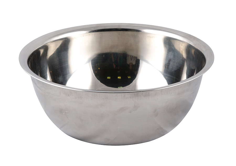 Миска из нержав. стали глубокая "555" 22 см с крышкой